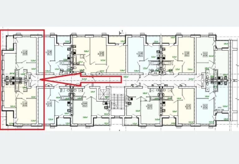 Власник! Продаж/переуступка квартира 39.5 м2