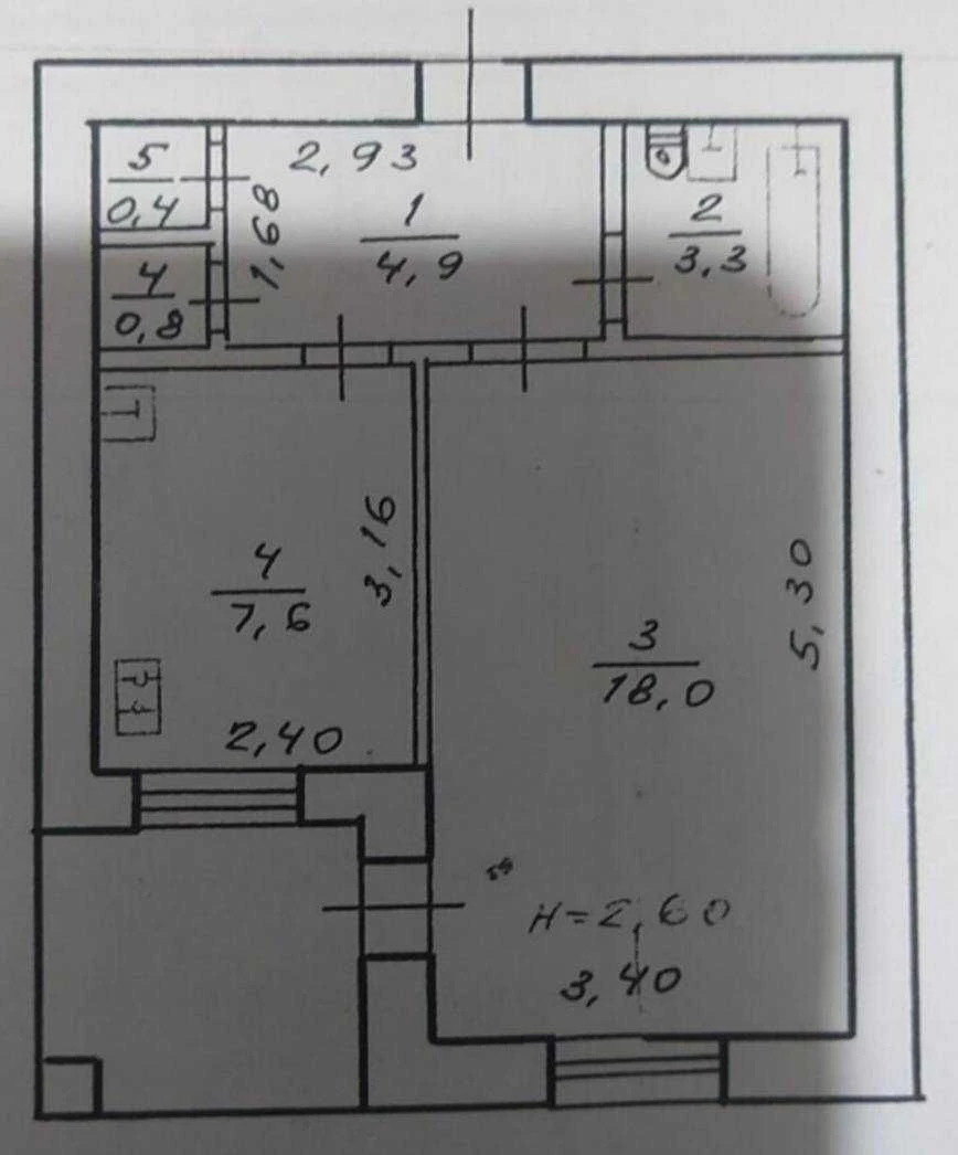 2к.кв. капітальний ремонт, з-д Шевченка (405109)