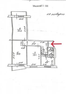 3-хкімнатна квартира з газом біля ст.метро Спортивна. ym