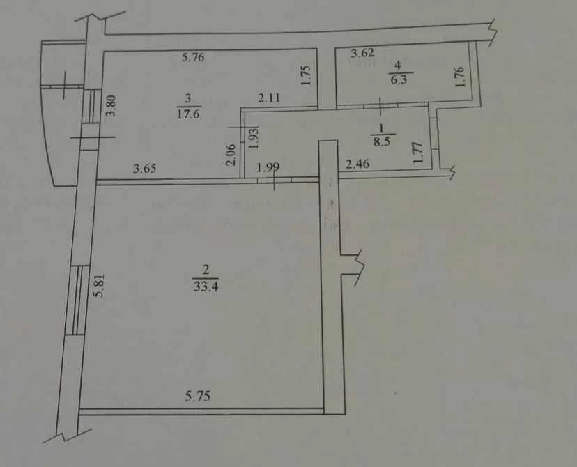 Продам 1-комн.кв. в центре  68м2.