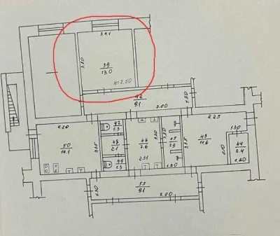 Продажа гостинки Одесская, пр-т Байрона 41А