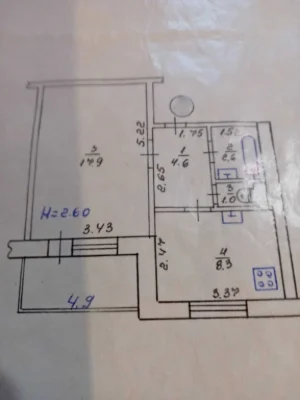 Продам 1-кімн. кв. покращеного планування на Олексіївці