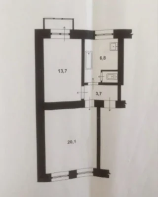 Продам 2 комнатную квартиру, Сумской рынок, Центр