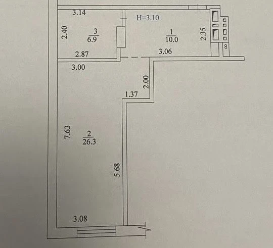 Продам 1 к. кв. в ЖК Триумф проспект Науки д. 47/1 этаж 8/22