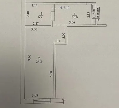 Продам 1 к. кв. в ЖК Триумф проспект Науки д. 47/1 этаж 8/22