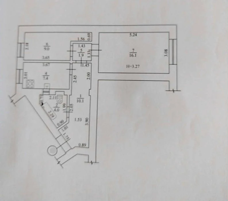 2 room apartment Central. Metro Naukova 3 min. is-Renovation