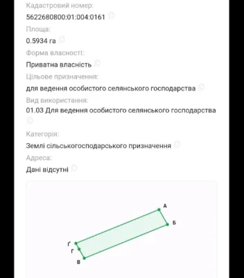 Земельна ділянка с.Святе 59 сот. Поруч є комунікації