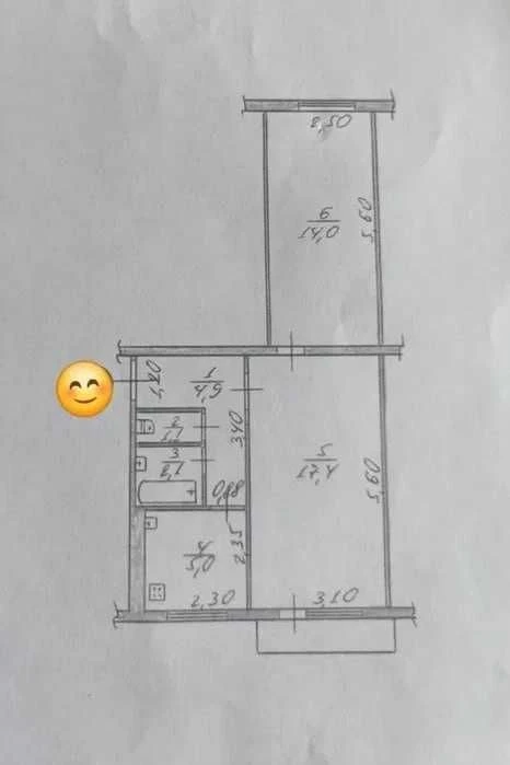 Продаж 2 кімнатна квартира Польова