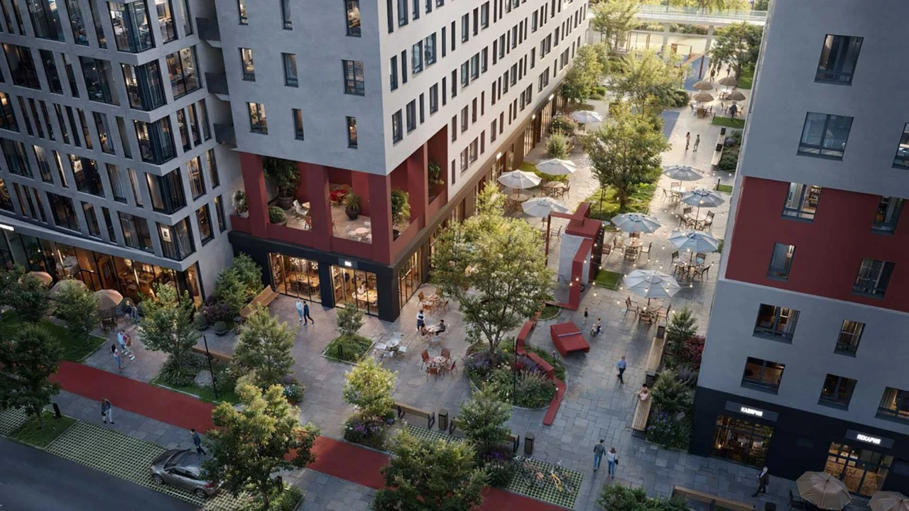 1-комнатные апартаменты 34,36 м² в ЖК Big Ben с раздельной спальней
