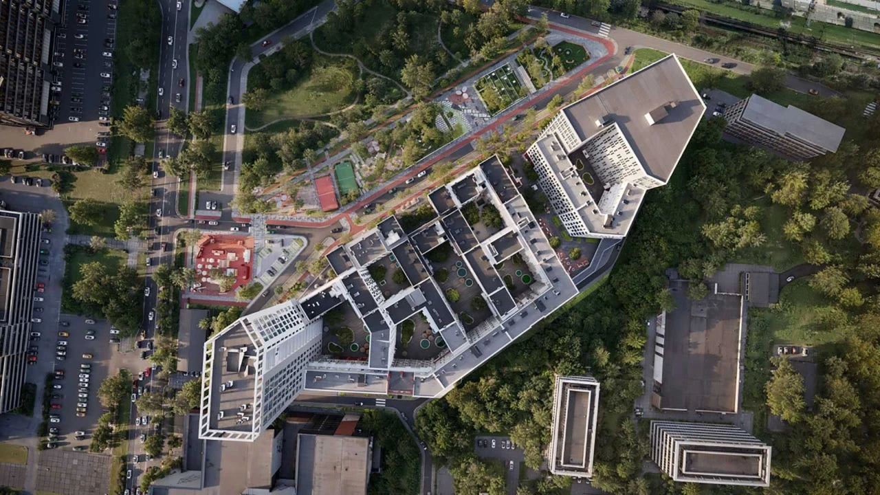 1-комнатные апартаменты 34,36 м² в ЖК Big Ben с раздельной спальней