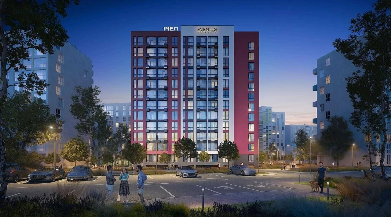 1-к квартира 44,06 м² в ЖК Evening — розтермінування від заб