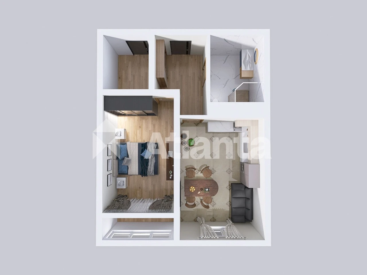 Продаж 1-кім. квартири в ЖК Auroom Air по  вул. Топольна