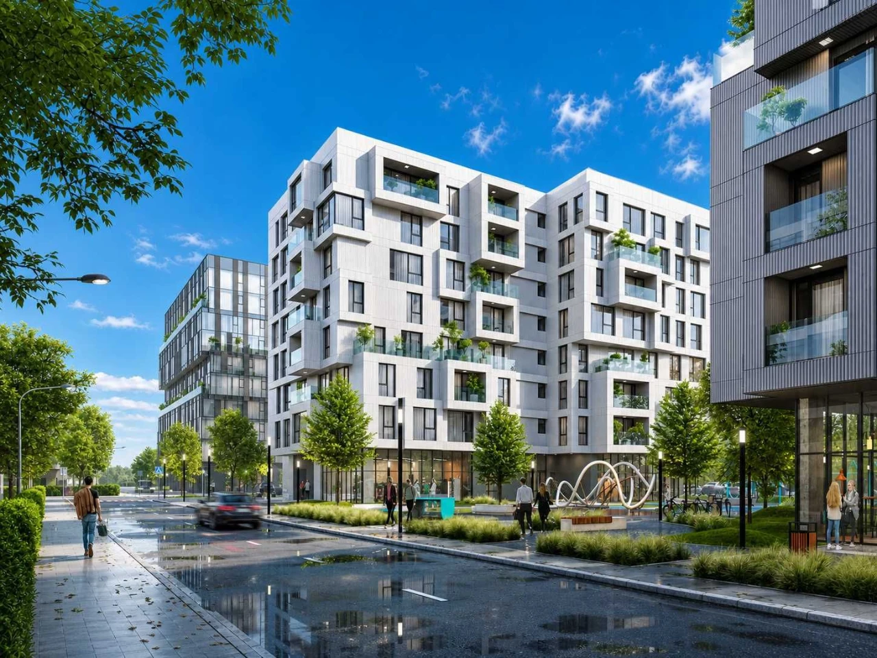 2-кімнатна квартира 95,5 м² у ЖК FIVE ADDRESS — без комісії,