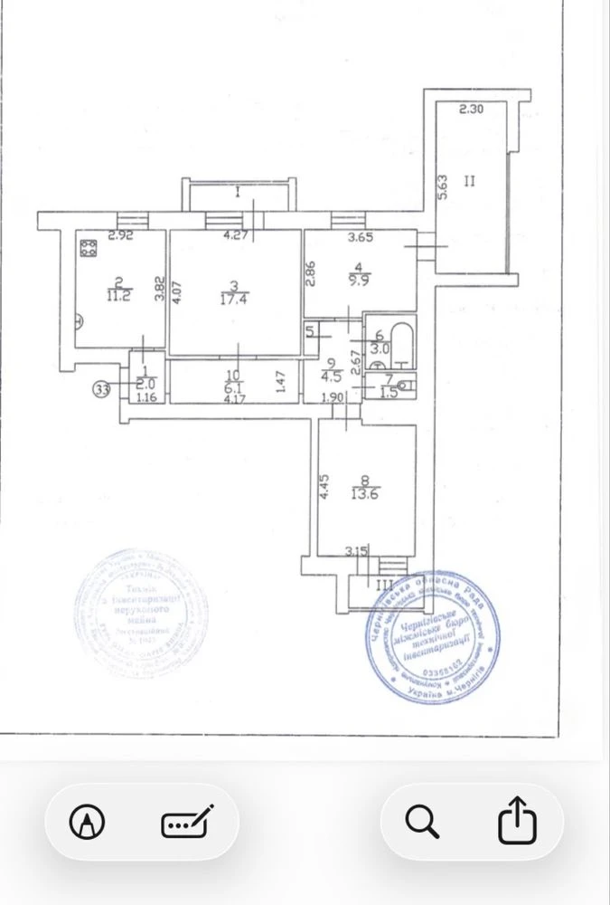 Продам 3х кім. квартиру  79м2  вул. Освіти ( Політех)
