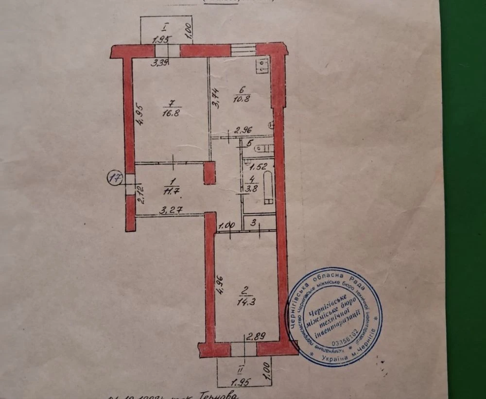 Продаж 2-кімнатної сталінки в центрі міста, район Площі