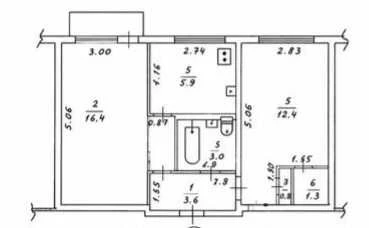 For sale 2-room apartment on Pavlovo Pole, metro 23 Avgusta,