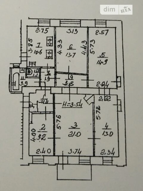 Room for sale 98.3 sq. m. on Oleksandra Konyskyi St. 79 •