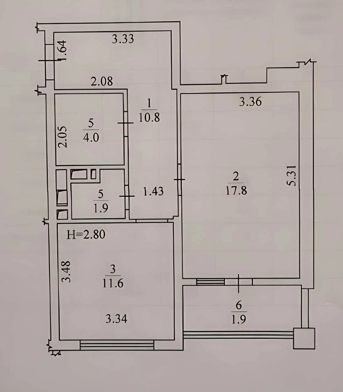 Продаж  1-кімнатної квартири 51 м² в ЖК «POLARIS Home&Plaza»