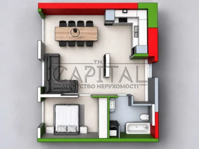 Продаж квартир ЖК Seven Севен З ремонтом 62 м2 Низький повер