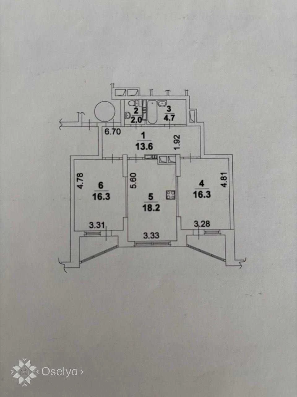 2 bedroom apartment in Kiev Darnytskyi Akhmatova 34 Osokorki