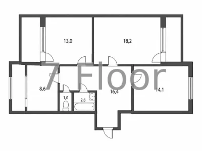 3-room apartment Troeshchyna Zakrevskogo metro station Pochaina shopping center