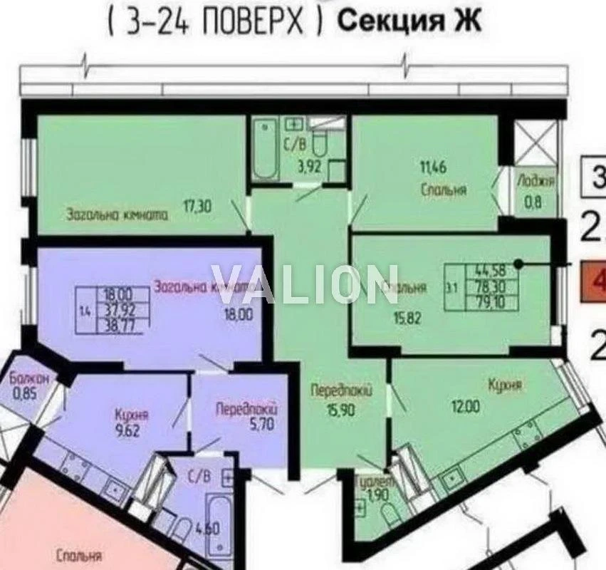 Продаж 3-к квартири вул. Новопольова 2 Солом’янський район