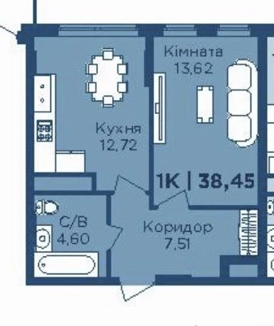 1ком на 5 эт 38.5м2 ЖК URBN р-н БАМ рядом парк и озеро