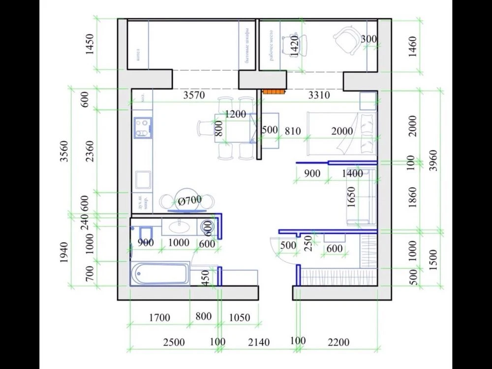 ОТ СОБСТВЕННИКА | ЕВРОДВУШКА 50 м² в новом сданоом ЖК | 3 эт
