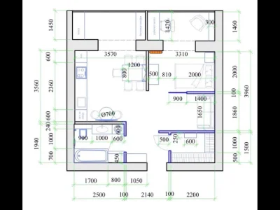 ОТ СОБСТВЕННИКА | ЕВРОДВУШКА 50 м² в новом сданоом ЖК | 3 эт