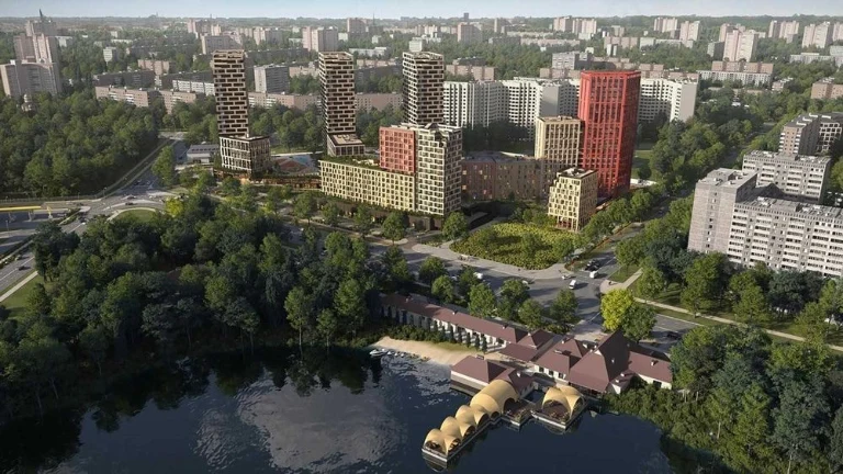 3-room apartment 92 m² with terrace and dressing rooms - Bro residential complex