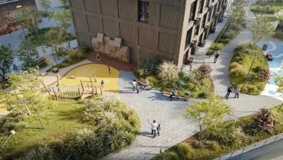 3-room apartment 92 m² with terrace and dressing rooms - Bro residential complex