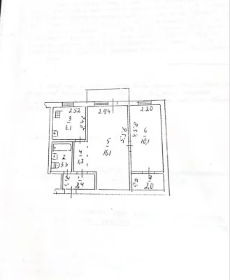 2 кім.квартира 42,5м2/Цегла/меблі+ техніка, газ.колонка, рем