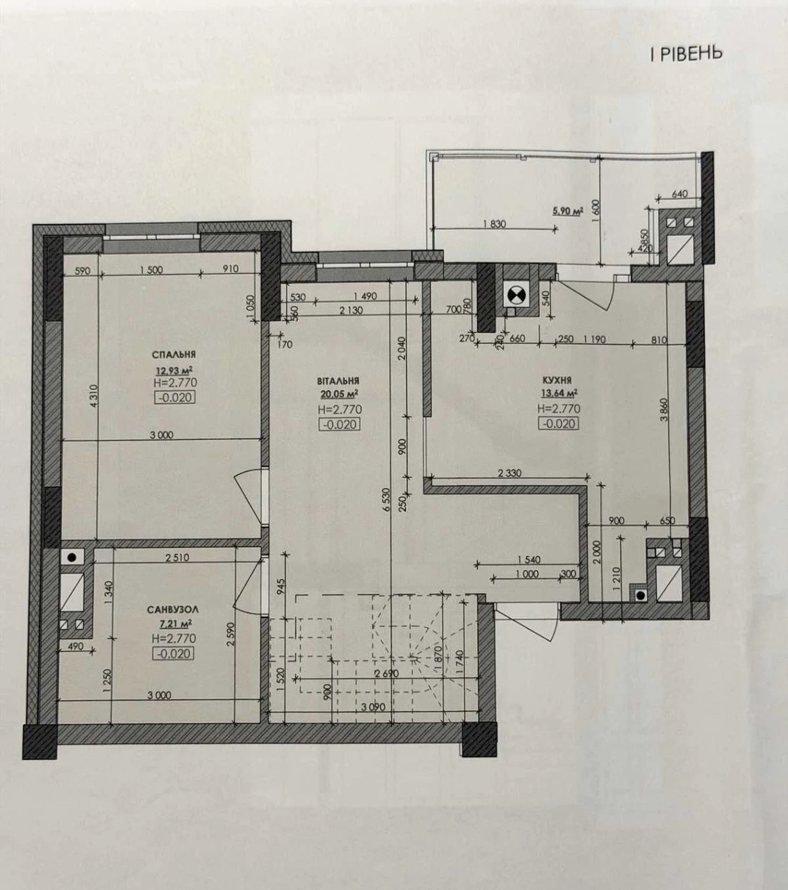 Продається 4-кімн ПЕНТХАУС з кухнею-студією та терасою 60 м²