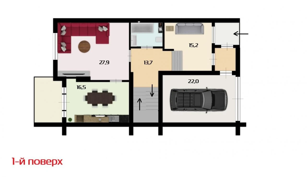Spacious and comfortable two-story townhouse