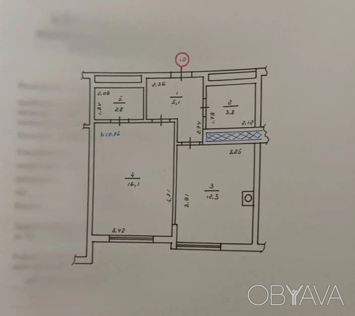 Selling a 1-room apartment of 40m2 with renovation in the Parkland residential complex. Gas. Without %