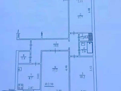 Apartment. Dnipro, Vadyma Zhukova St. (Belyaeva)