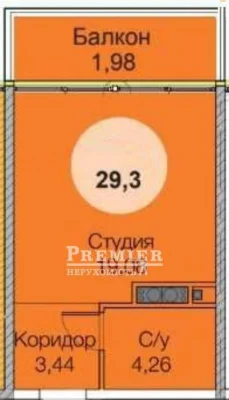 Студия 29 кв.м от застройщика Сдача дома 2 квартал