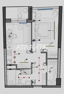 1-ком квартира в ЖК Атмосфера с ремонтом
