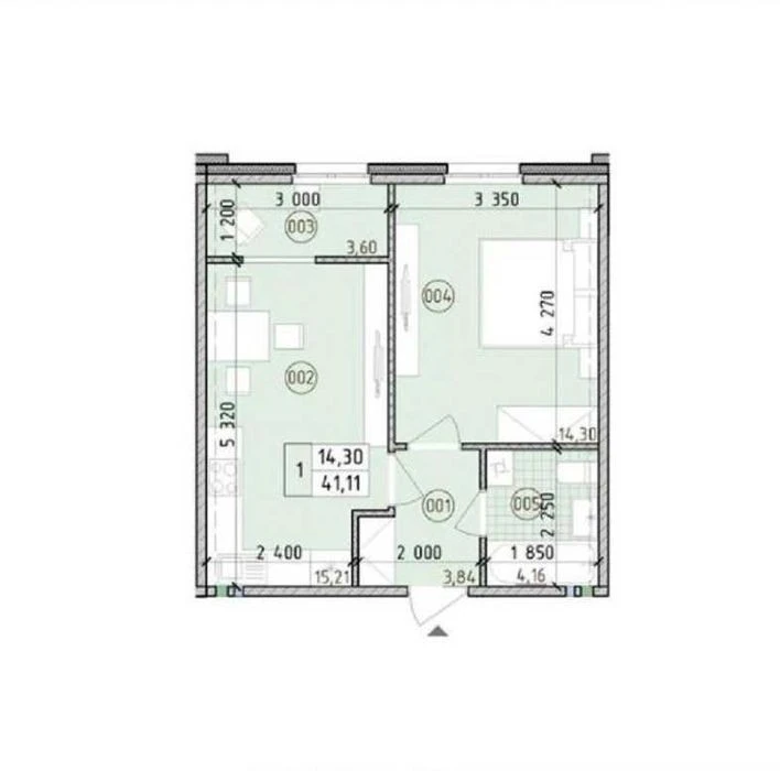 1-room apartment for sale Maksimovicha St., Nova Angliya Residential Complex, Gol