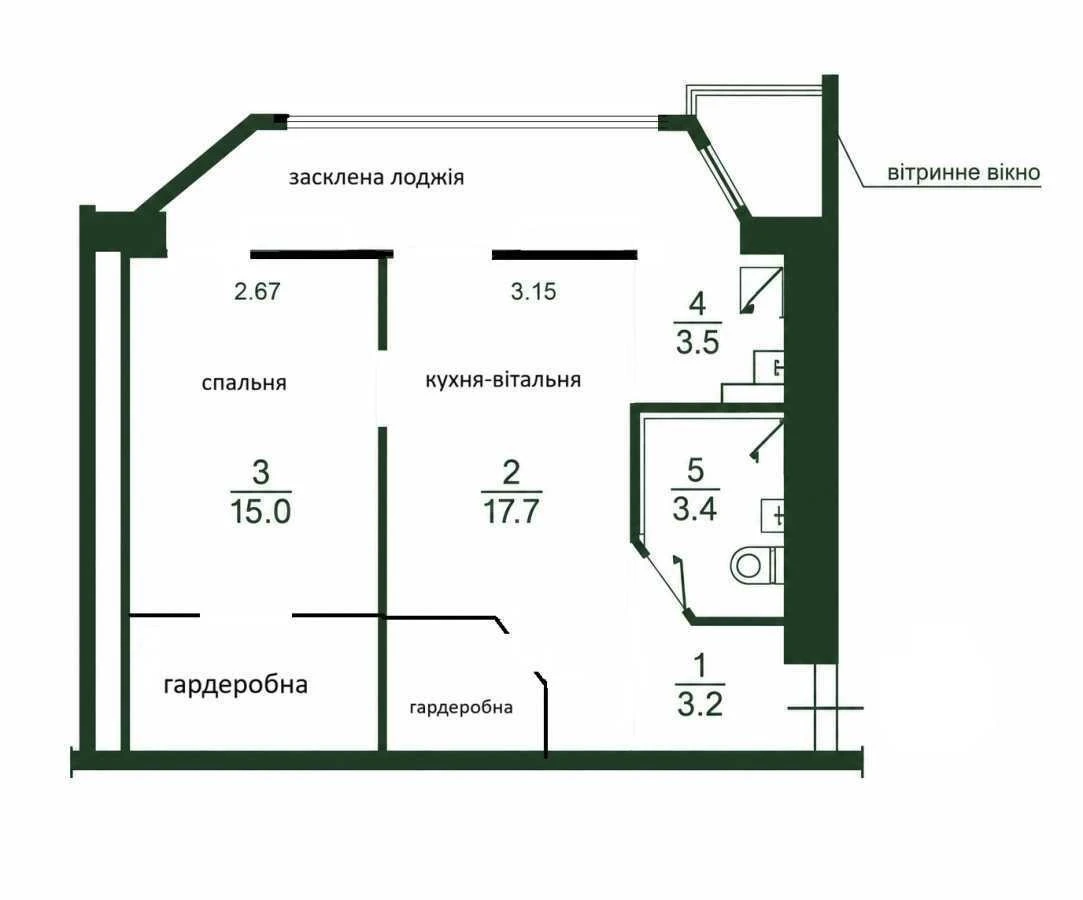 Sale of 2-room apartment 45 m², Gogolevskaya street, 11/39