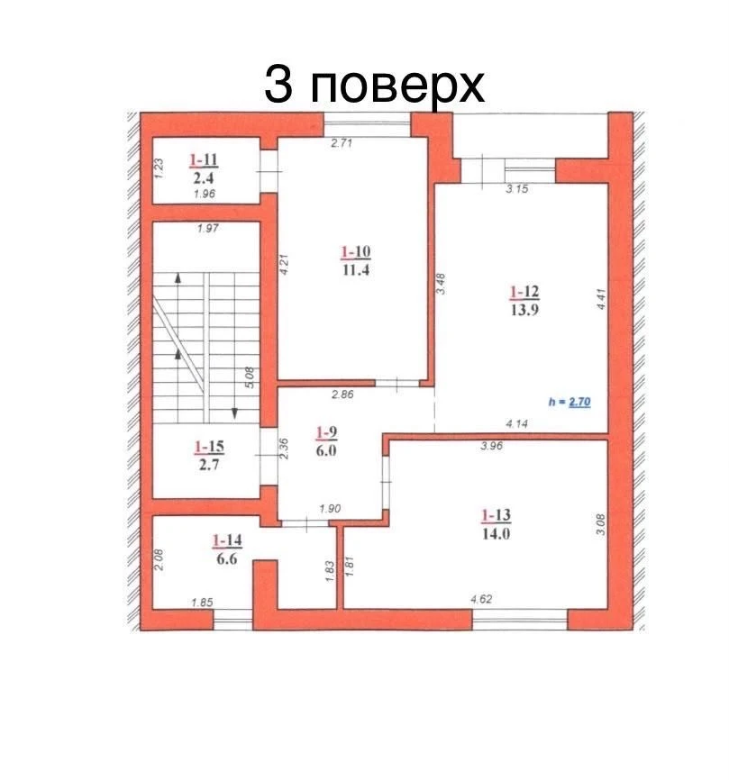Продаж 2-кімнатної квартири з чорновим ремонтом у клубному Ж