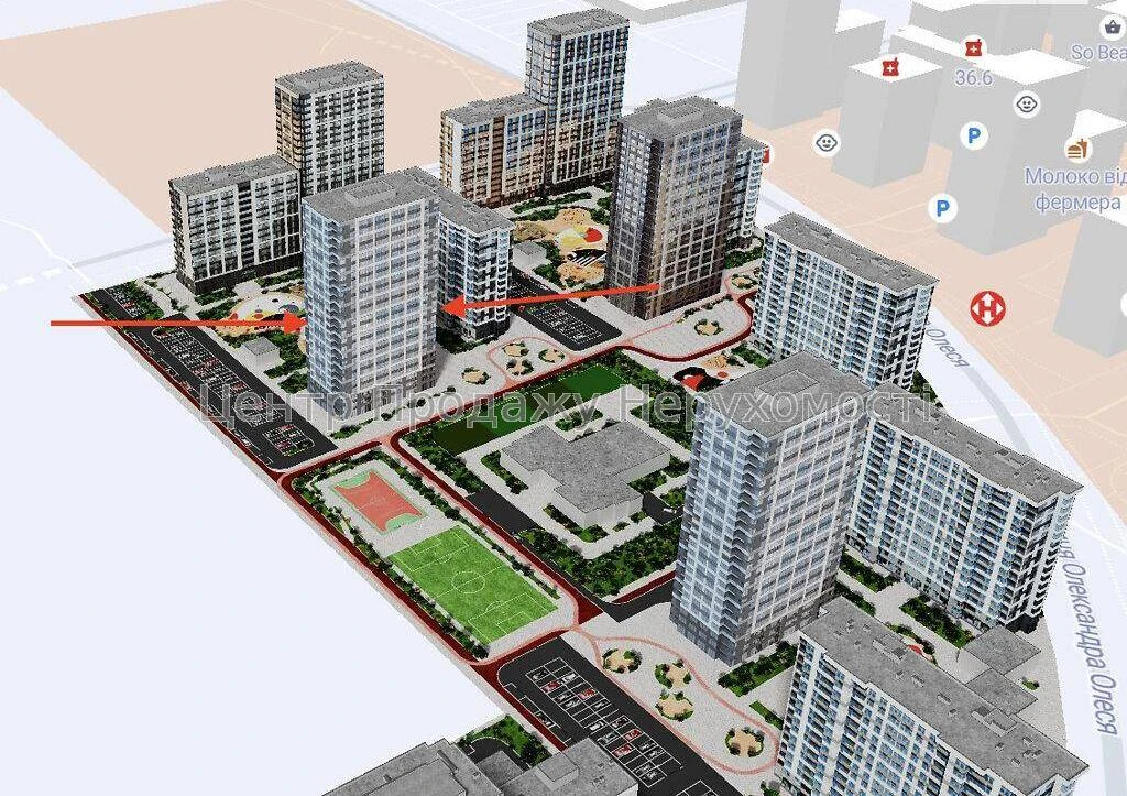 Продаж 1-кімн. кв, 44. 3м², 16/16 пов, ЖК Варшавський 2, Киї