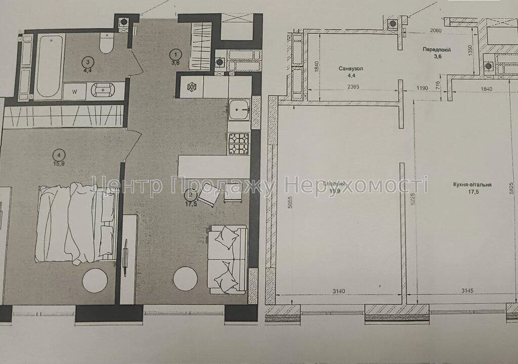 Продаж 1-кімн. квартири 41. 4 м², 6/25 эт, ЖК Будинок на Вав