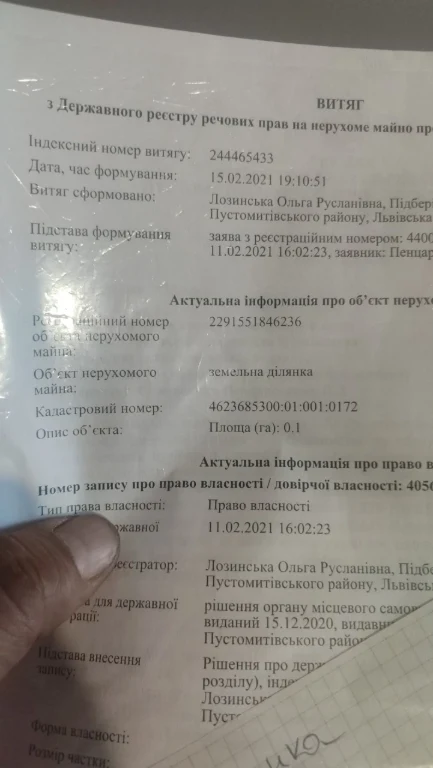 Земельна ділянка