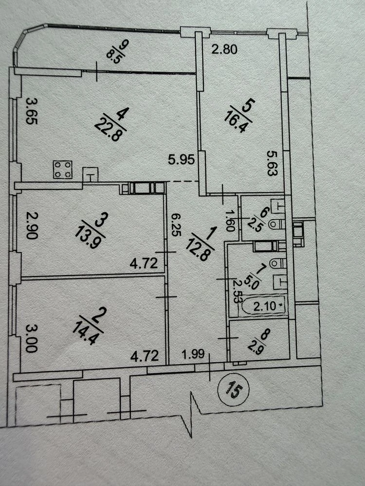 Продаж 3-кімнатна / 99,2 м² / ЖК GREAT / Причальна 8