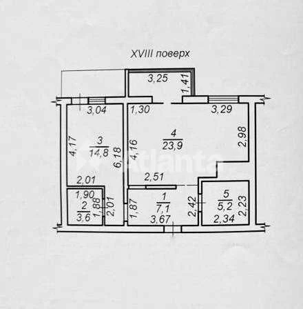 2-кімнатна квартира 58.3 м² ЖК Михайлівське Містечко