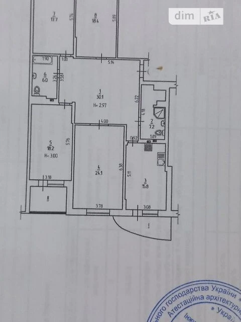 Sale of 4-room apartment 152.9 sq. m. on Sribnokilska Street 14A •