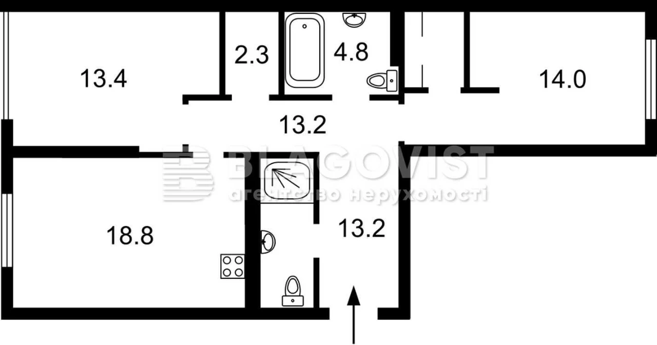 Продається абсолютно нова 2-кімнатна квартира в ЖК Ok'Land