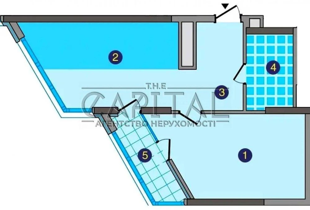 Продаж квартири 54.3 м² у ЖК Зарічний, 8 будинок - введений