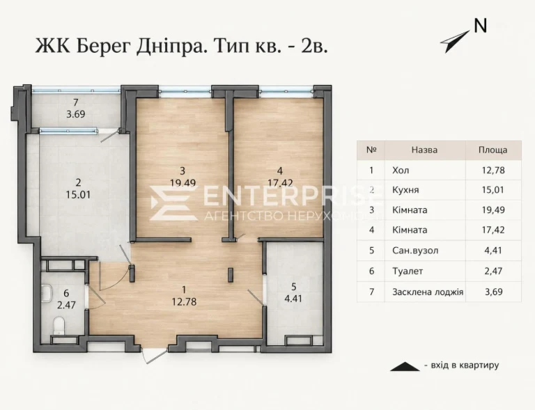 Продам 2к квартиру, ЖК Берег Дніпра, Дніпровська набережна